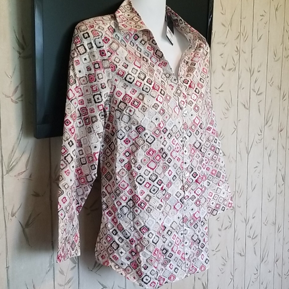 NWT GH Bass & Co Blouse Medium - Picture 4 of 12